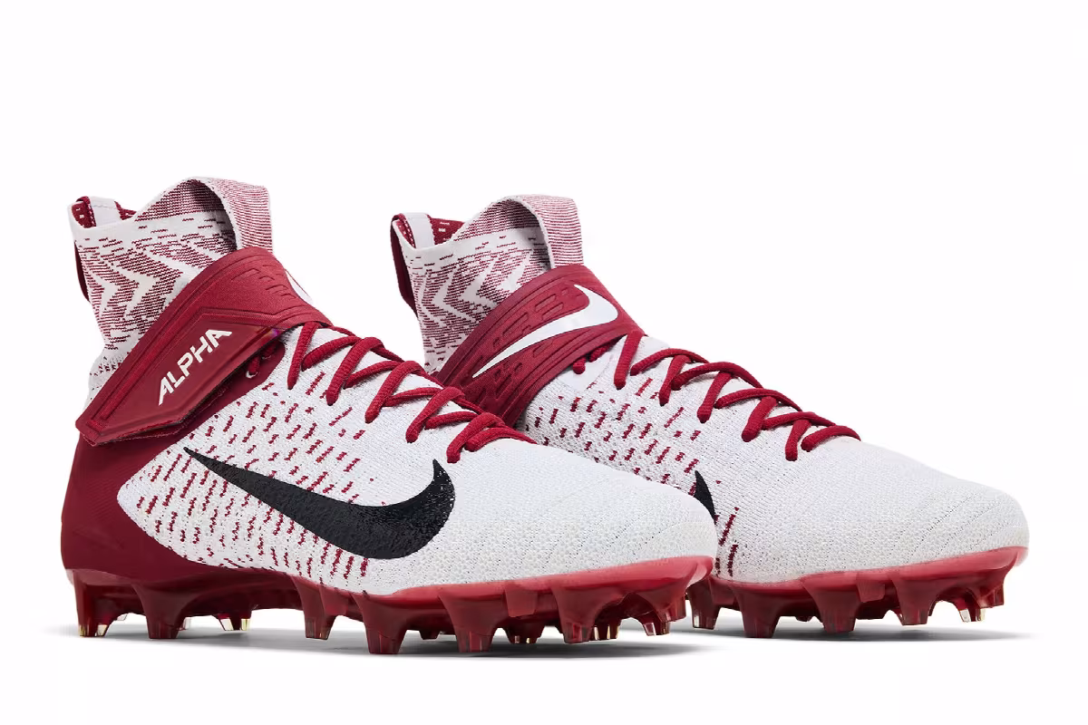 Nike Alpha Menace Elite 2 White University Red, view 9