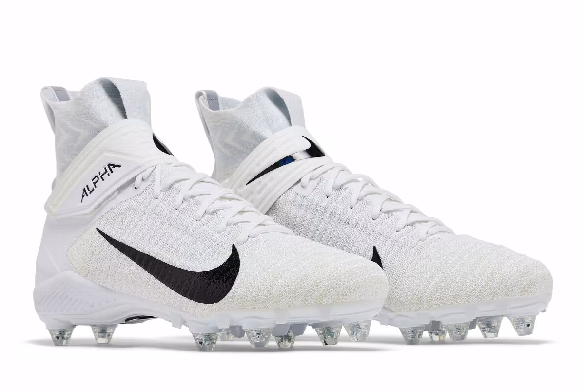 Nike Alpha Menace Elite 2 D P White Black, view 9
