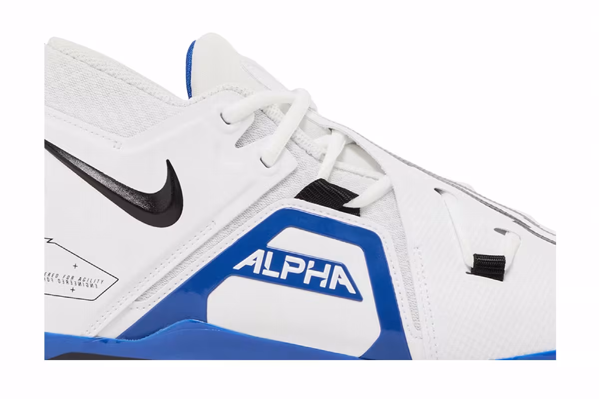 Nike Alpha Menace Pro 3 White Game Royal, view 3