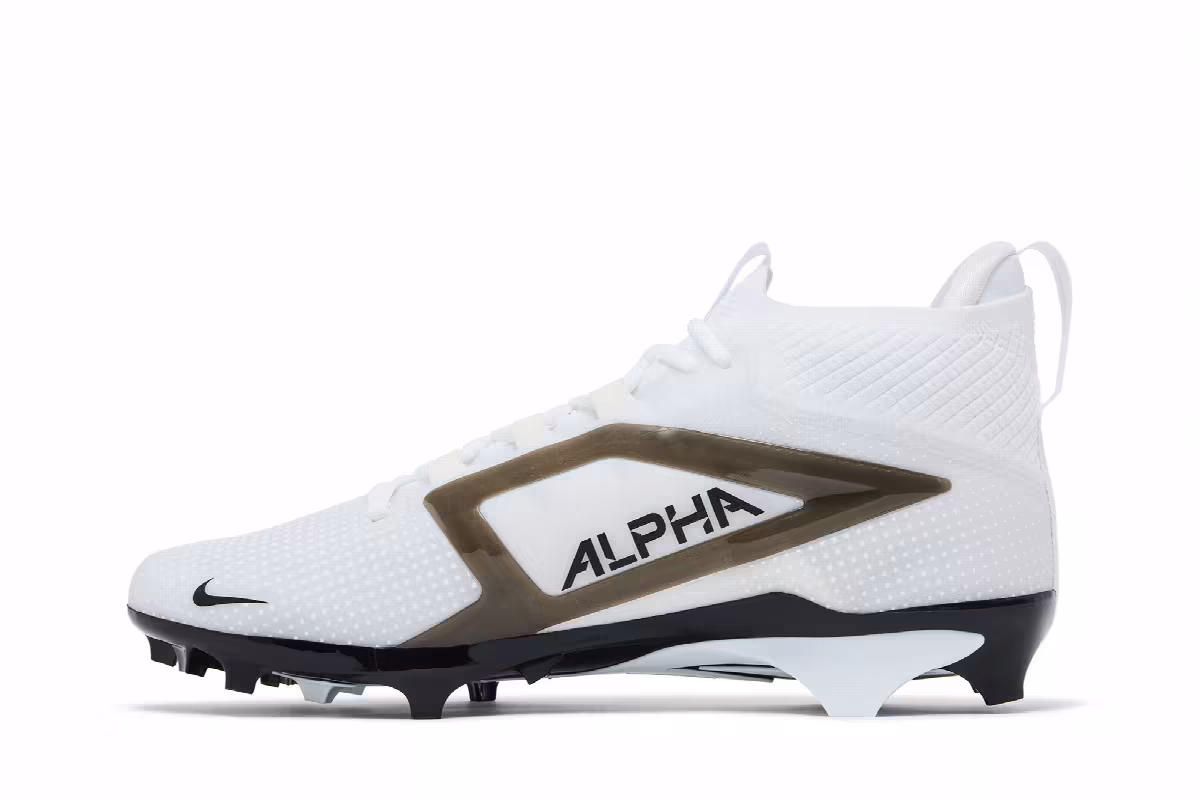 Nike Alpha Menace Elite 4 White Black, view 4