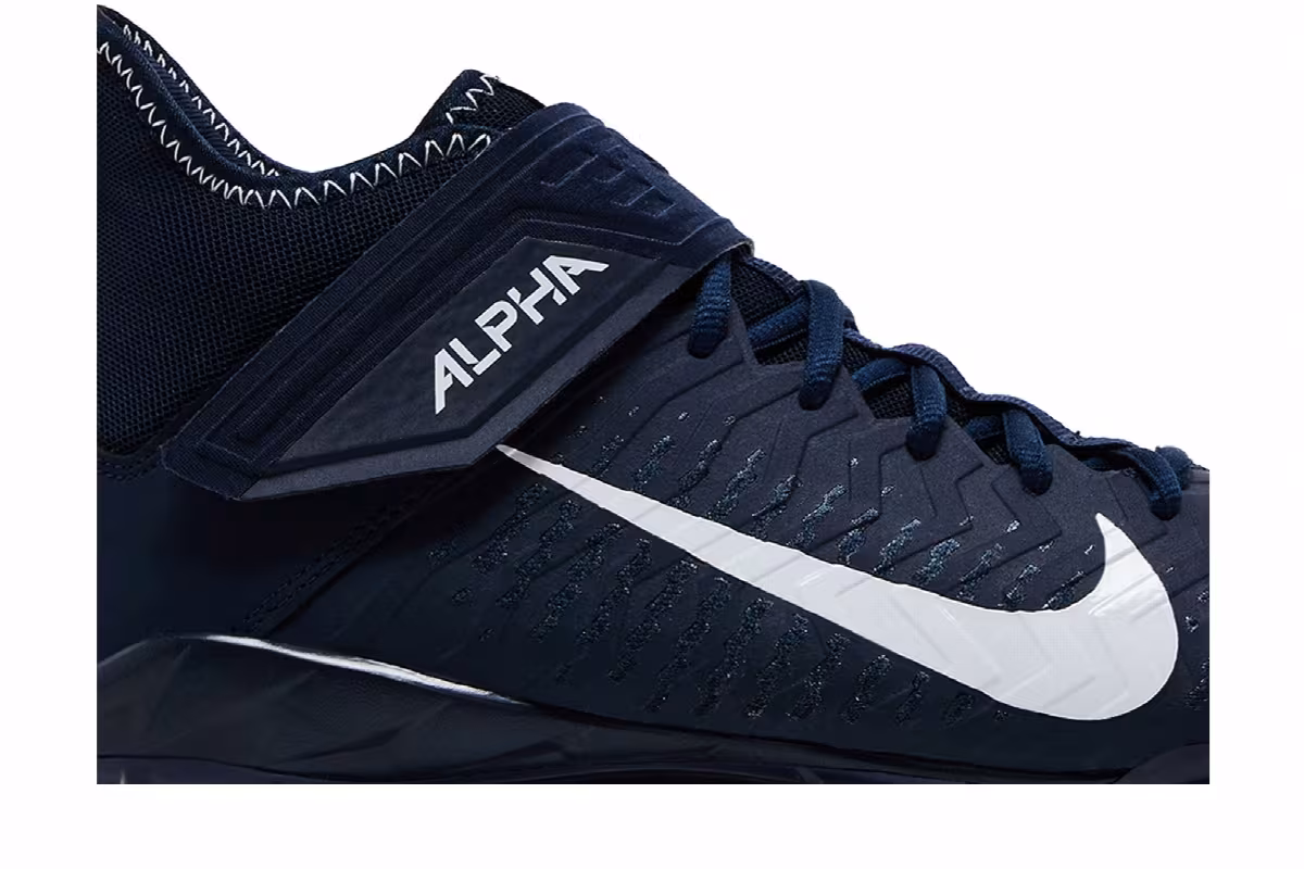 Nike Alpha Menace Pro 2 Mid College Navy White, view 3