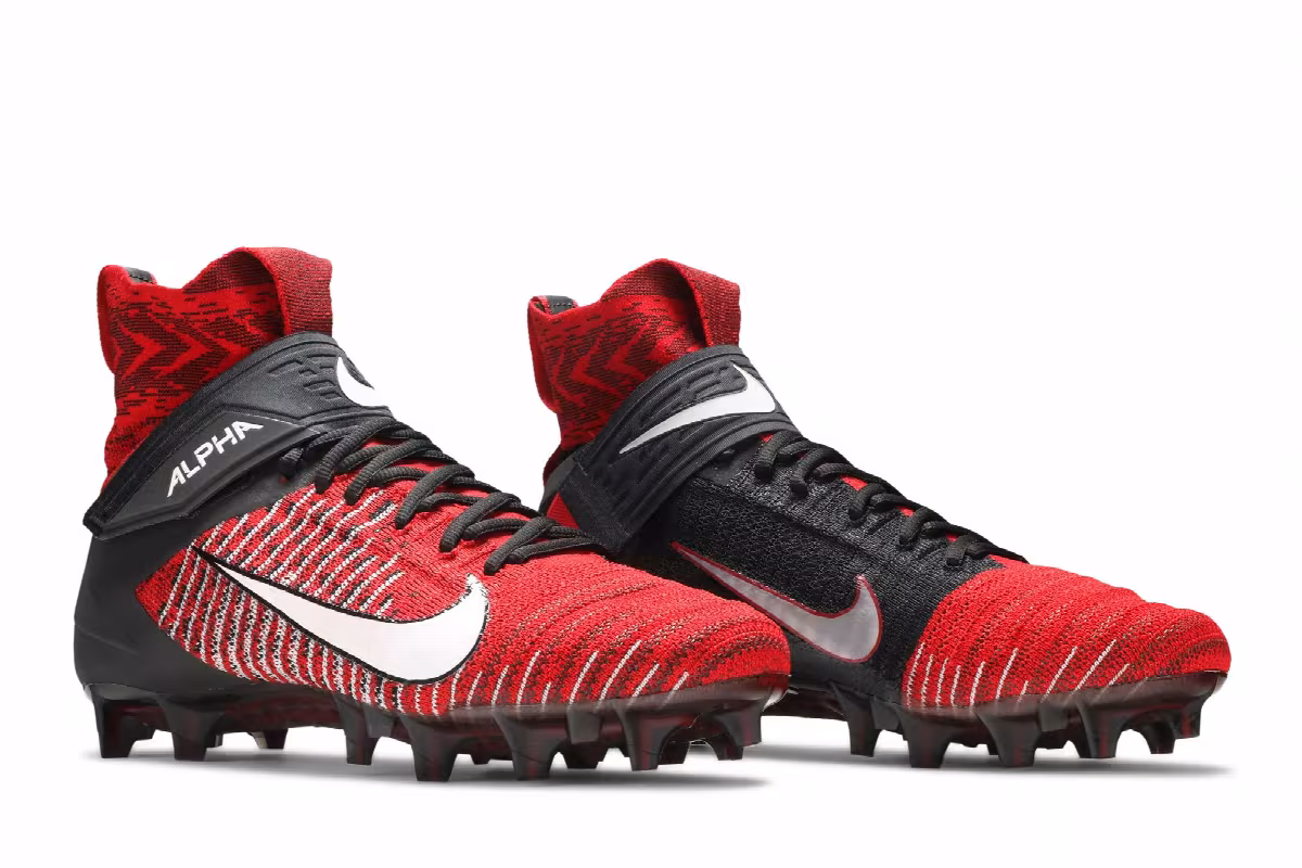 Nike Alpha Menace Elite 2 University Red Black, view 9