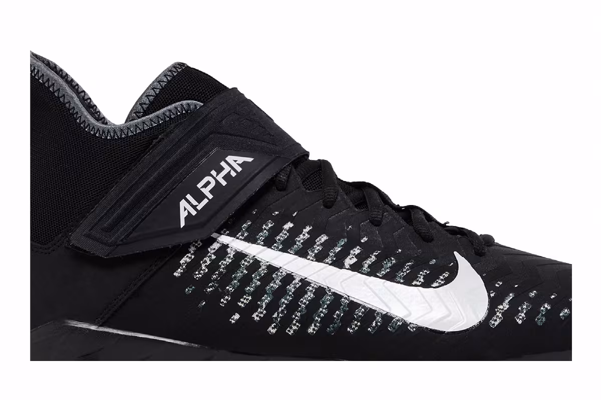Nike Alpha Menace Pro 2 Wide Black White, view 3