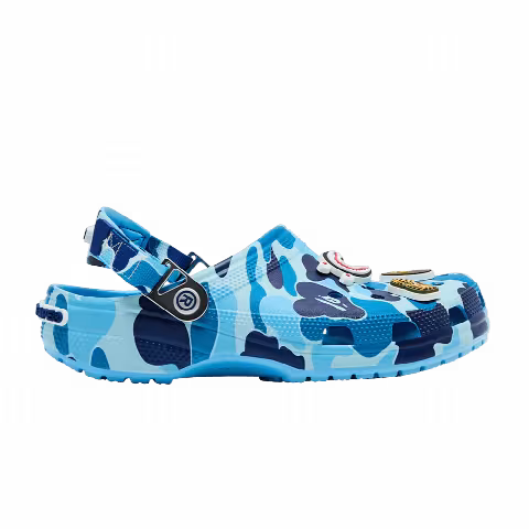 BAPE x Crocs Classic Clog 'ABC Camo - Blue'