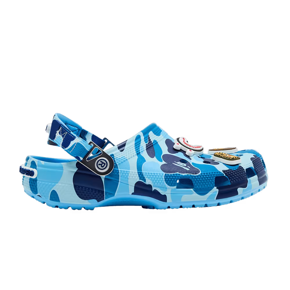 BAPE x Crocs Classic Clog ABC Camo - Blue