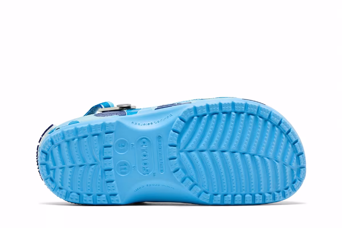 BAPE x Crocs Classic Clog ABC Camo - Blue, view 5