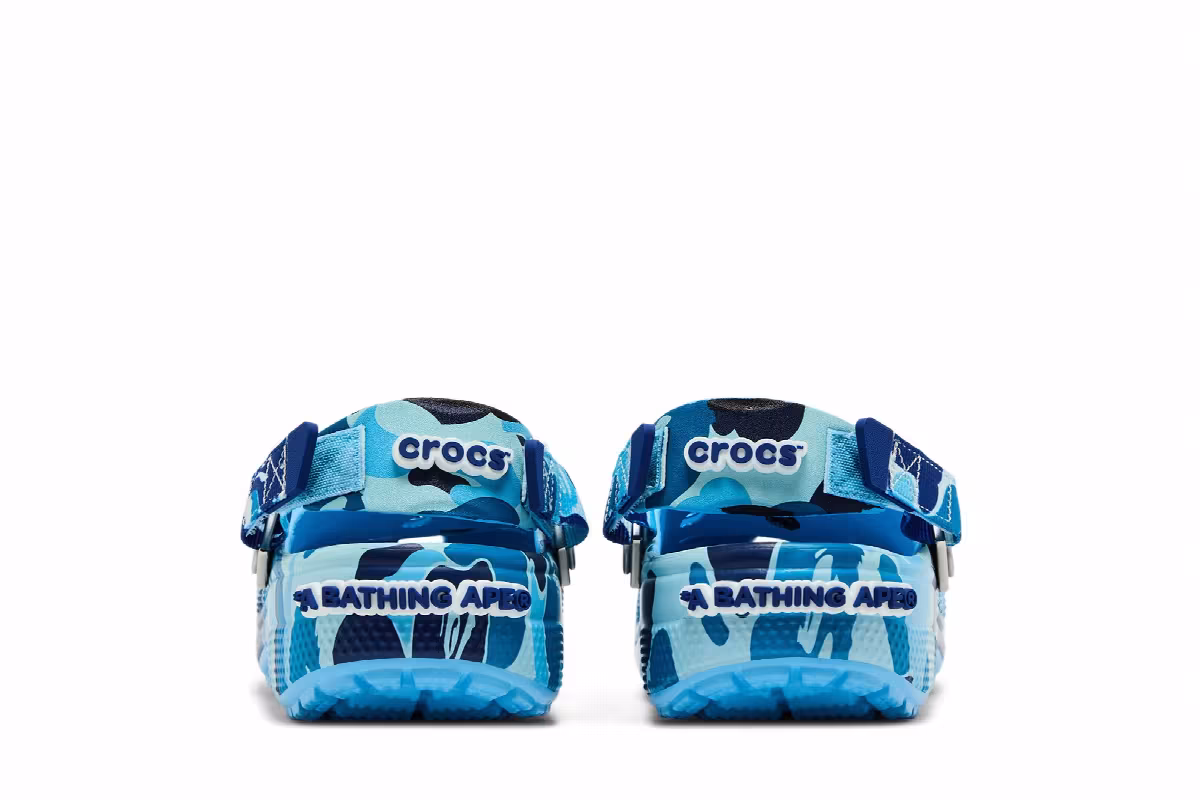 BAPE x Crocs Classic Clog ABC Camo - Blue, view 7