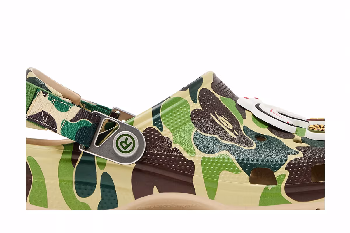 BAPE x Crocs Classic Clog ABC Camo - Green, view 3