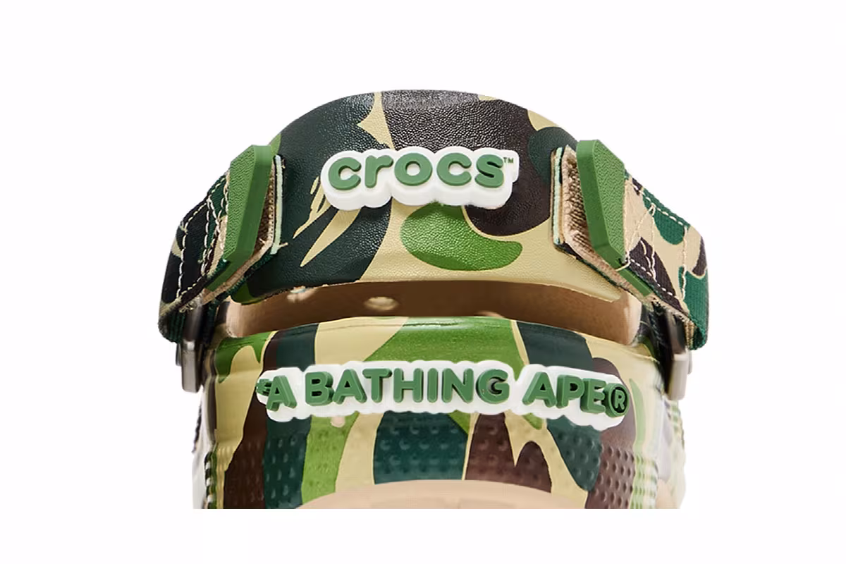 BAPE x Crocs Classic Clog ABC Camo - Green, view 8