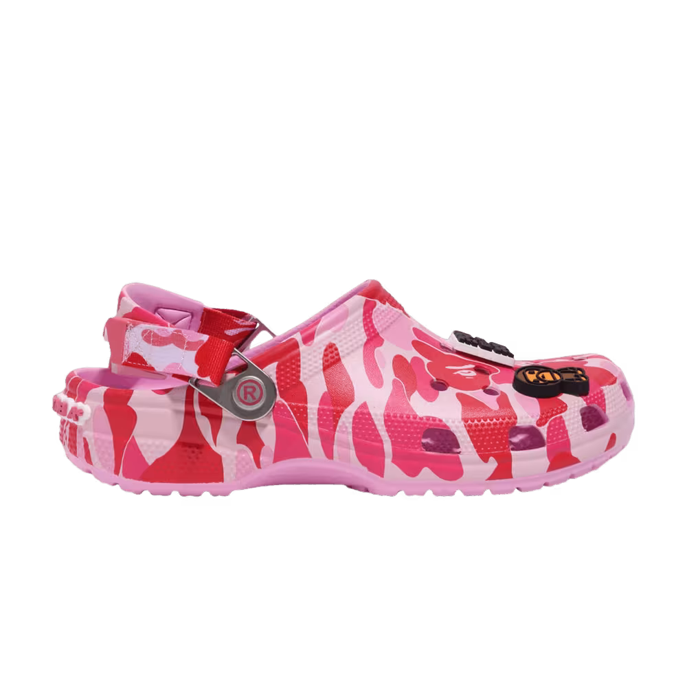 BAPE x Crocs Classic Clog ABC Camo - Pink