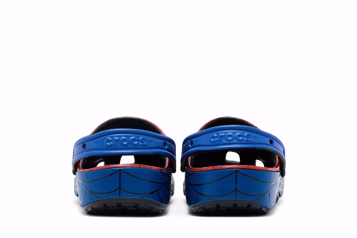 Marvel x Crocs Classic Clog Spiderman Web, view 7