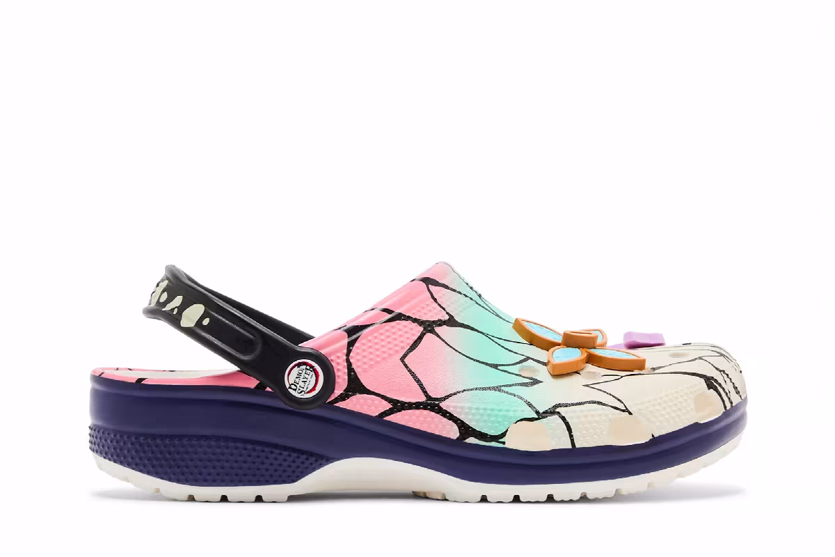 Demon Slayer x Crocs Classic Clog Shinobu Kocho, view 2