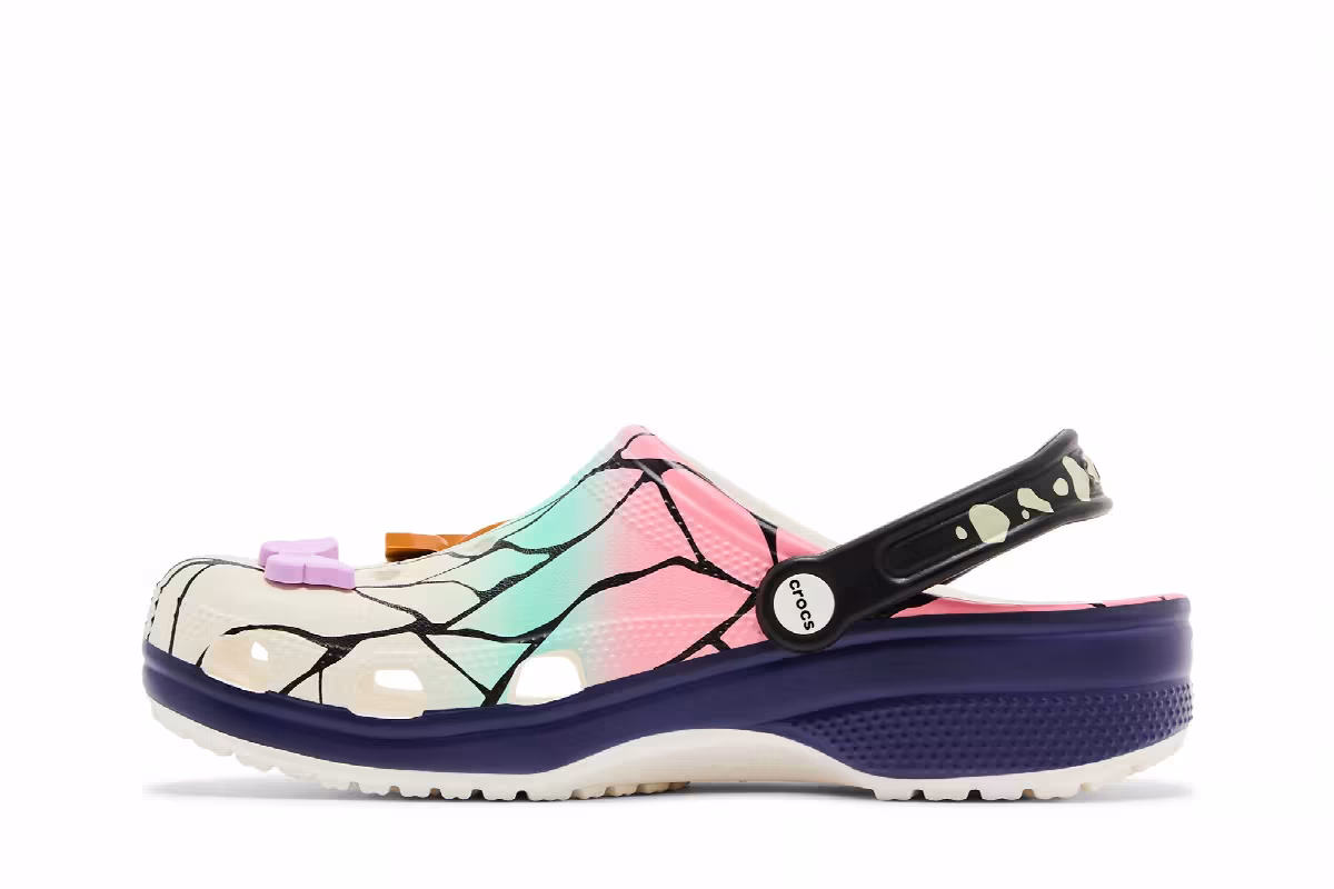 Demon Slayer x Crocs Classic Clog Shinobu Kocho, view 4
