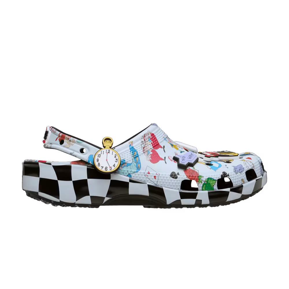 Disney x Crocs Classic Clog Alice in Wonderland Character Print