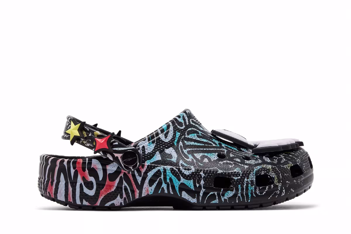 Slawn x Crocs Classic Clog Black, view 2