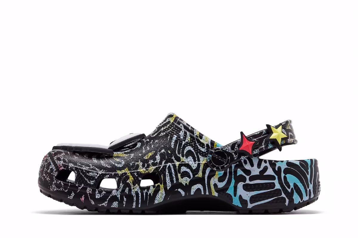 Slawn x Crocs Classic Clog Black, view 4