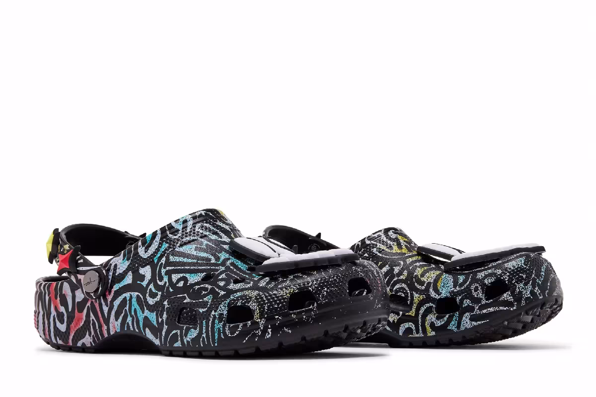 Slawn x Crocs Classic Clog Black, view 9