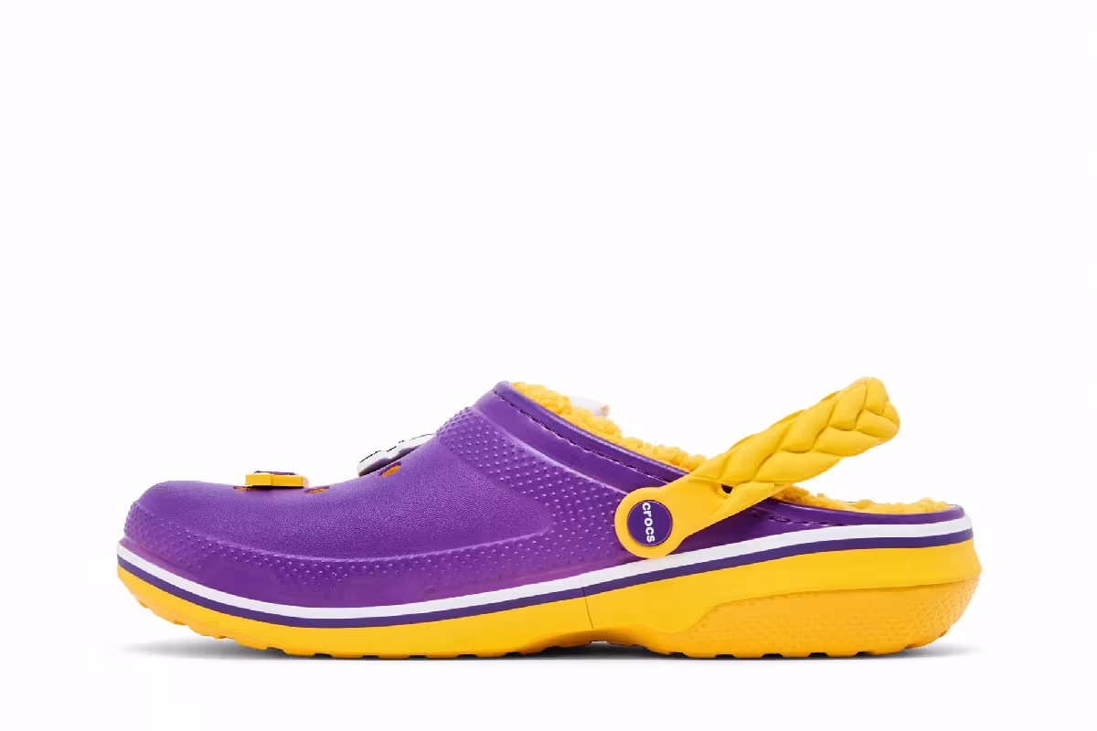 NFL x Crocs Classic Lined Clog Minnesota Vikings, view 4
