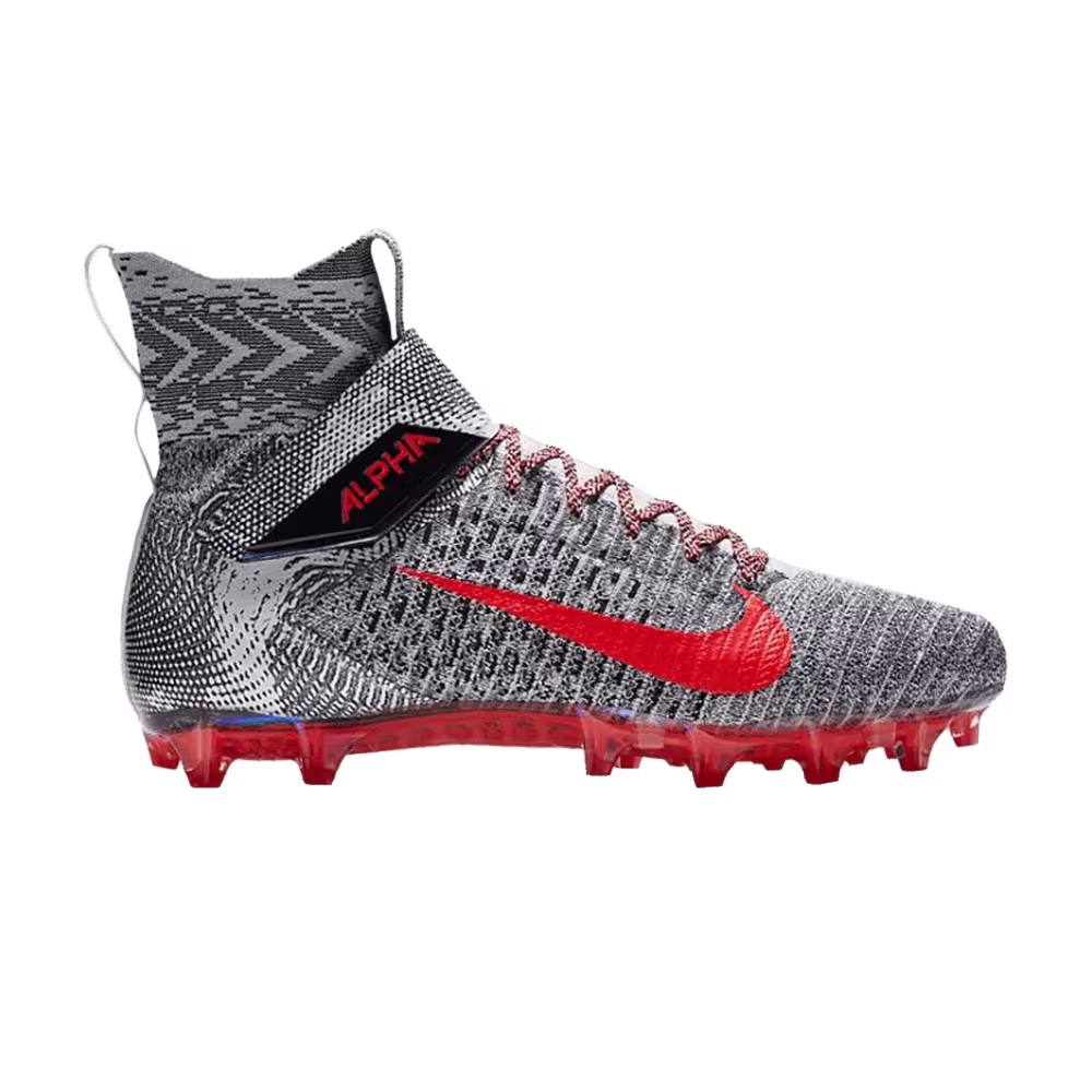 Nike Alpha Menace Elite 2 Grey Bright Crimson