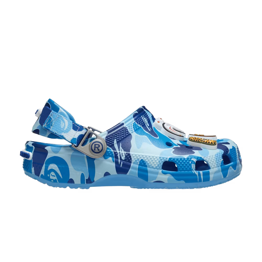 BAPE x Crocs Classic Clog Kids ABC Camo - Blue