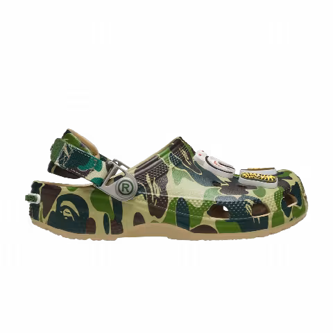 BAPE x Crocs Classic Clog Kids 'ABC Camo - Green'