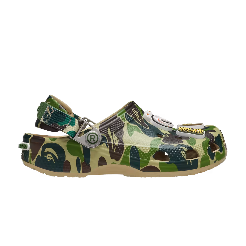 BAPE x Crocs Classic Clog Kids ABC Camo - Green