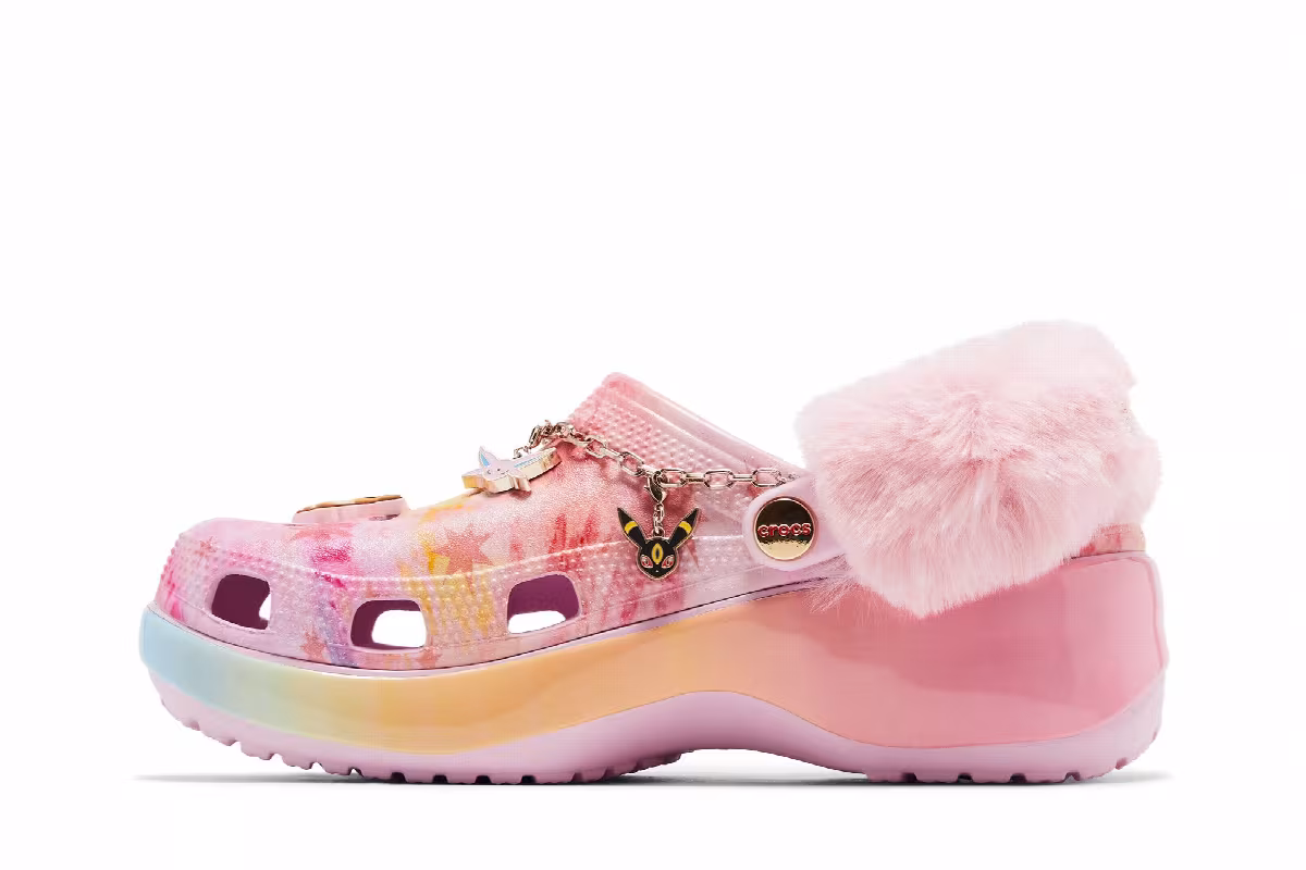 Pokémon x Crocs Women's Classic Platform Clog Eevee, view 4