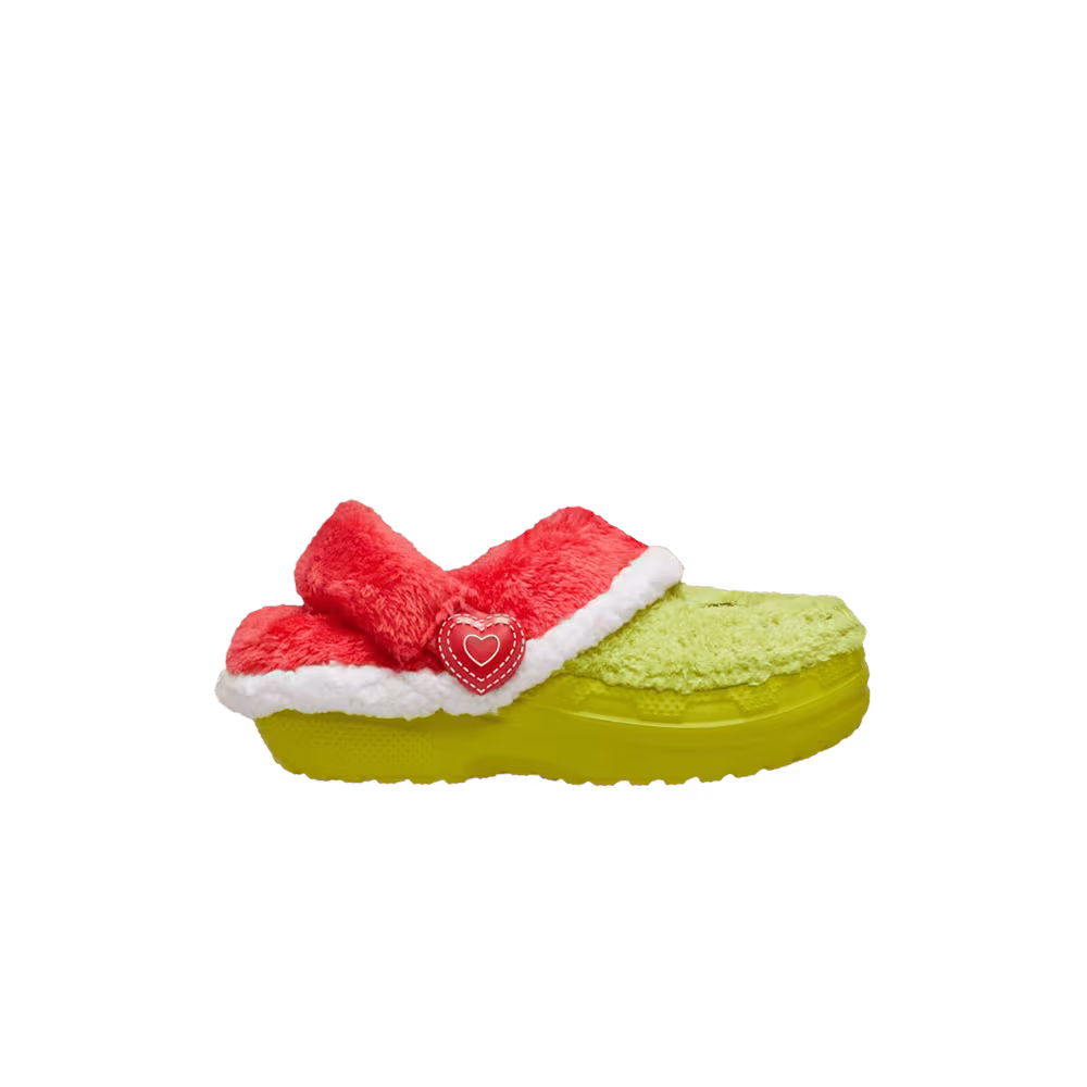 The Grinch x Crocs Classic Lined Clog Toddler Stealing Christmas