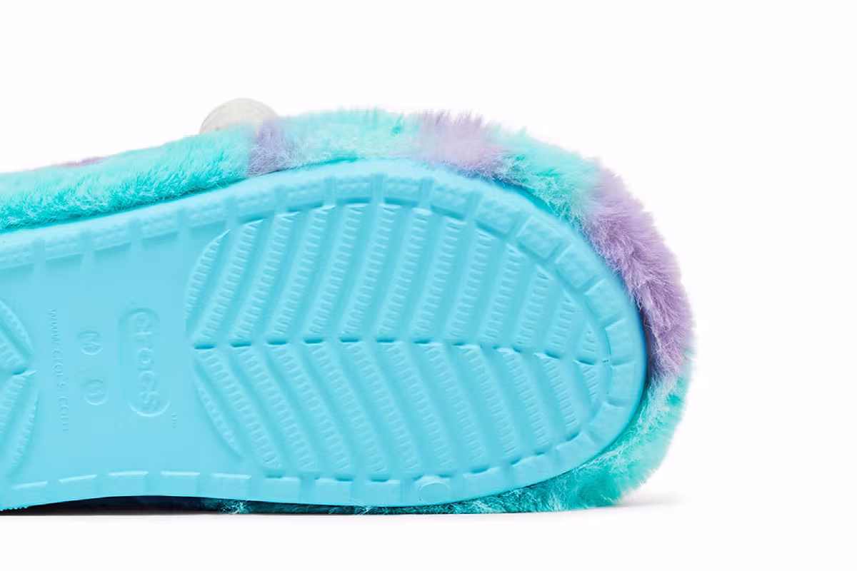 Monsters Inc. x Crocs Classic Cozzzy Sandal Sulley, view 6