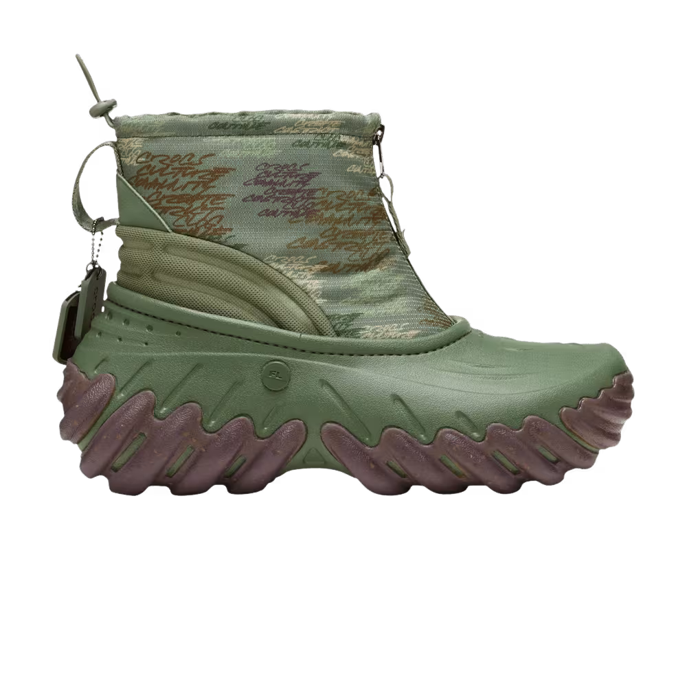 Futura Laboratories x Crocs Echo Boot Army Green