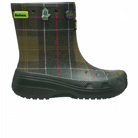 Barbour x Crocs Classic Boot 'Kelp Plaid'