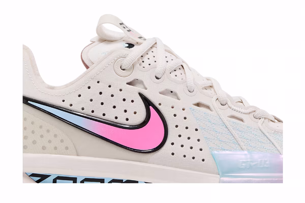 Nike Air Zoom GT Cut 3 EP Phantom Pink Blast Cobalt Tint, view 3