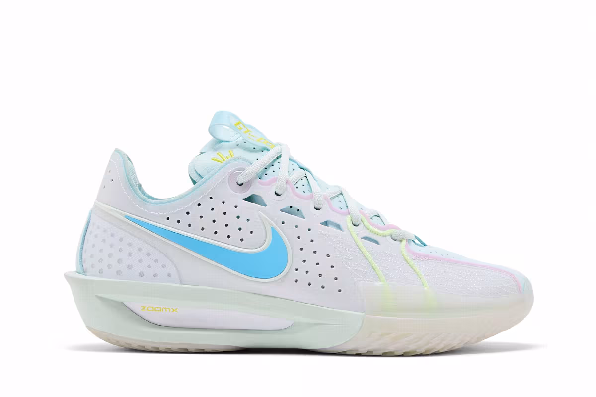 Nike WmnsAir Zoom GT Cut 3 EP White Aquarius Blue, view 2