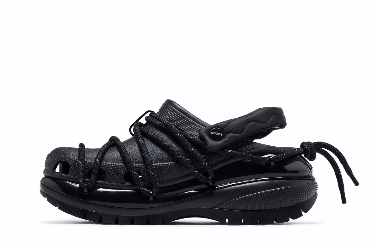 Rauw Alejandro x Crocs Mega Crush Clog Black, view 4