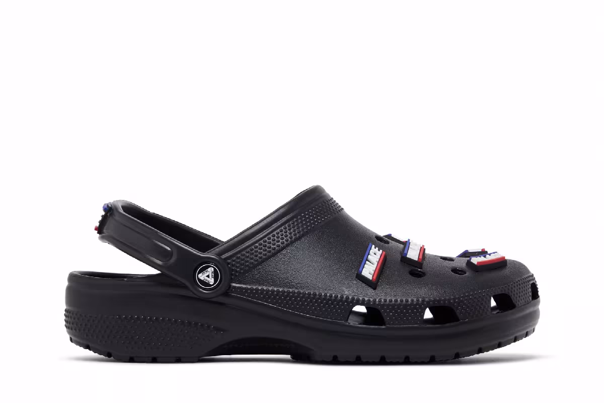 Palace x Crocs Classic Clog Black, view 2