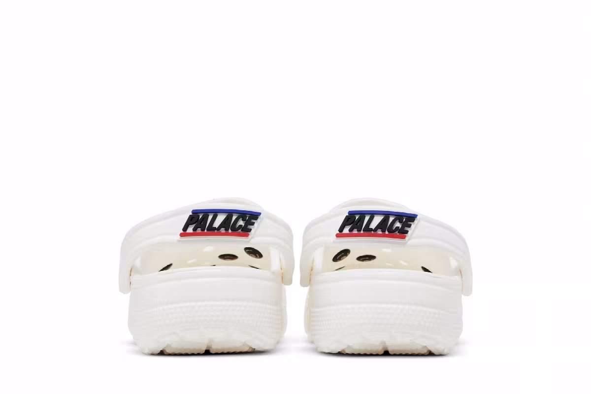 Palace x Crocs Classic Clog White, view 7