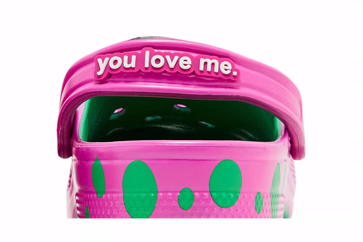 Barney x Crocs Classic Clog, view 8