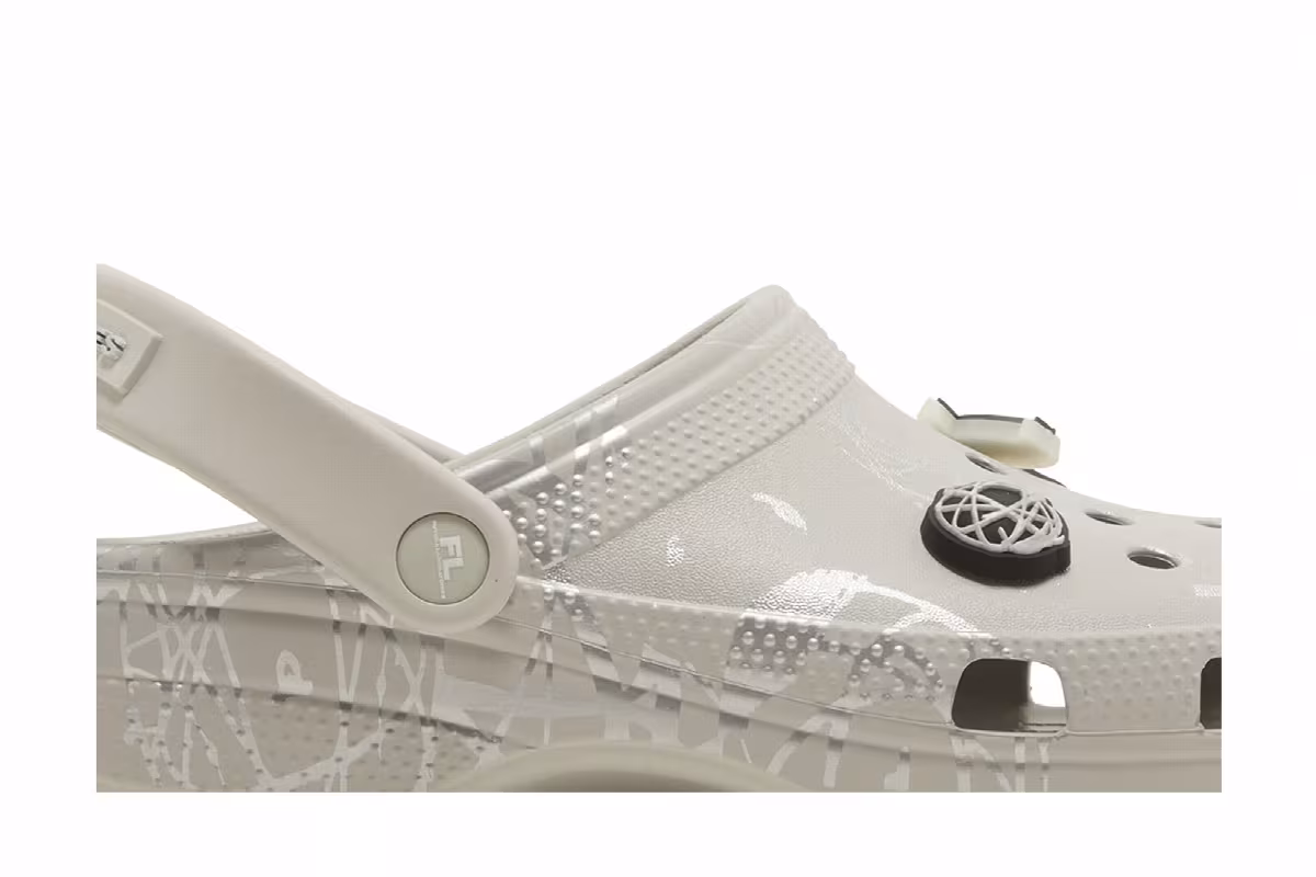 Futura Laboratories x Crocs Classic Clog Pearl White, view 3