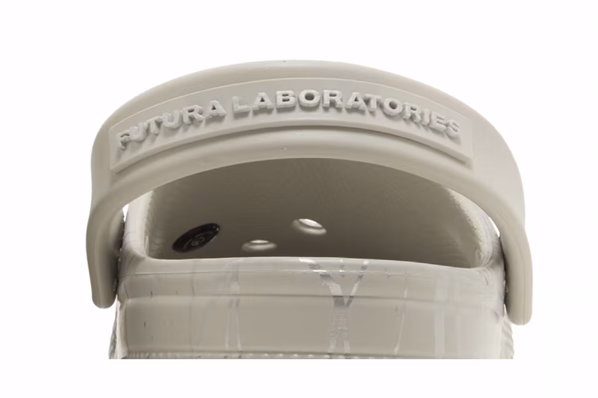 Futura Laboratories x Crocs Classic Clog Pearl White, view 8