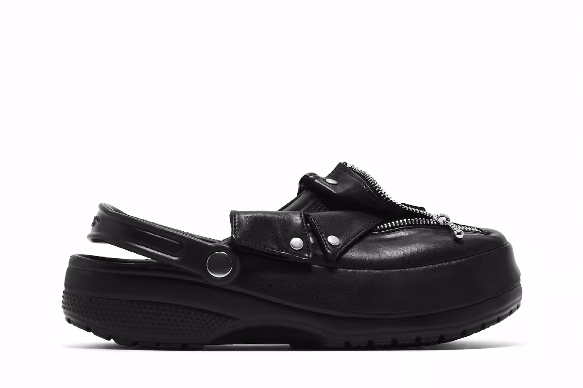 BEAMS x Crocs Classic Clog Leather Riders, view 2