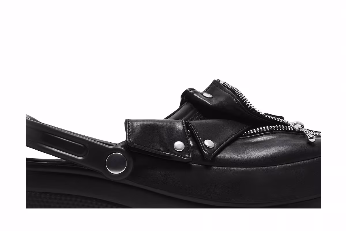BEAMS x Crocs Classic Clog Leather Riders, view 3