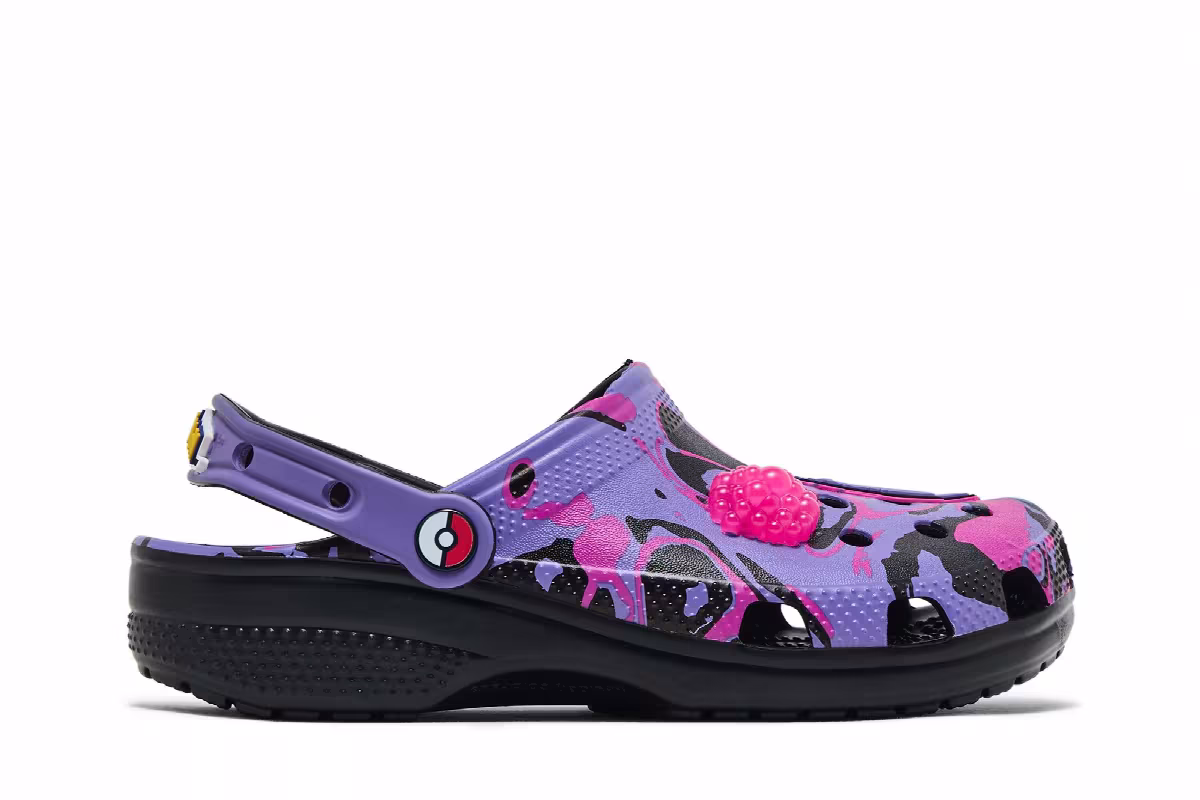 Pokémon x Crocs Classic Clog Kids Gengar, view 2