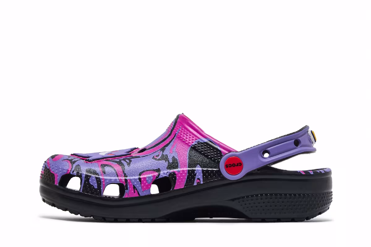 Pokémon x Crocs Classic Clog Kids Gengar, view 4