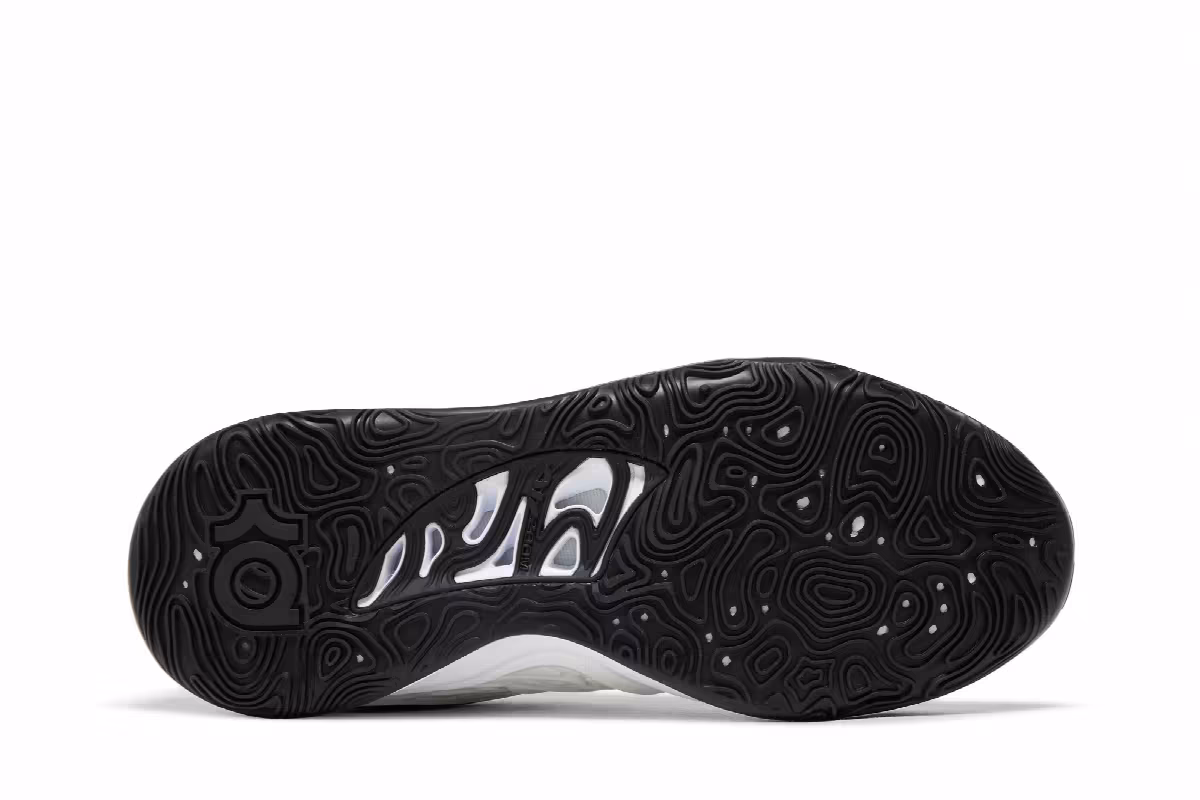 Nike KD 15 TB White Black, view 5