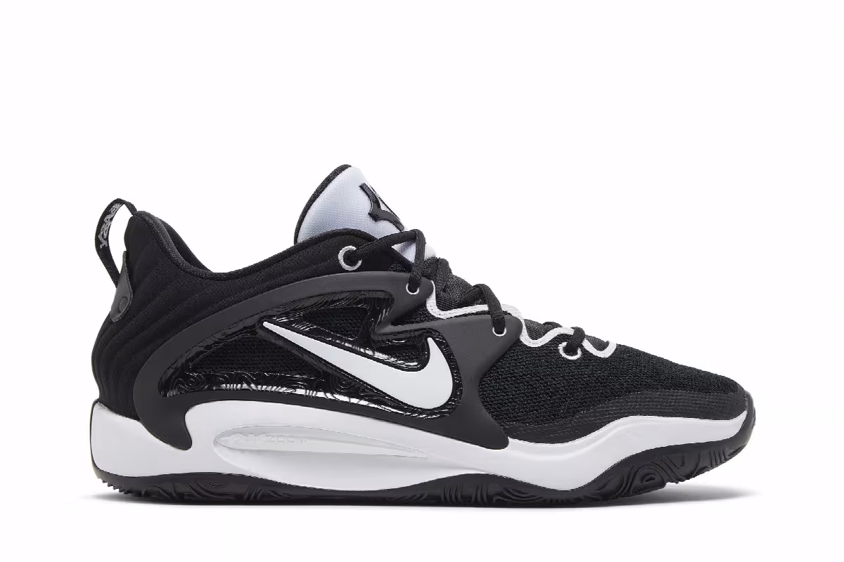 Nike KD 15 TB Black White, view 2