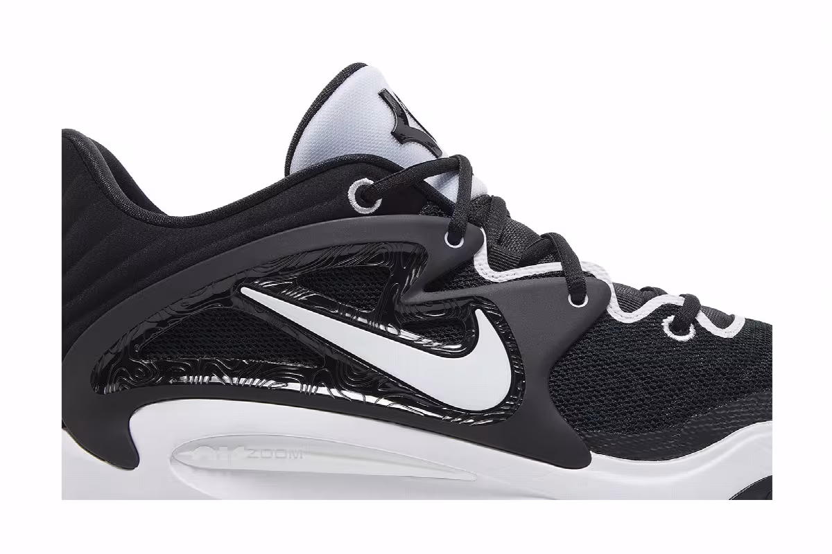 Nike KD 15 TB Black White, view 3