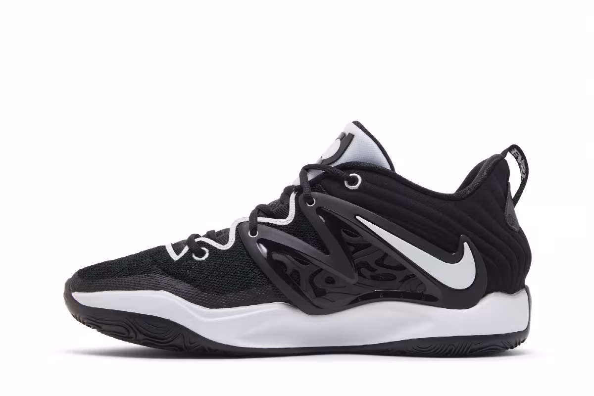 Nike KD 15 TB Black White, view 4