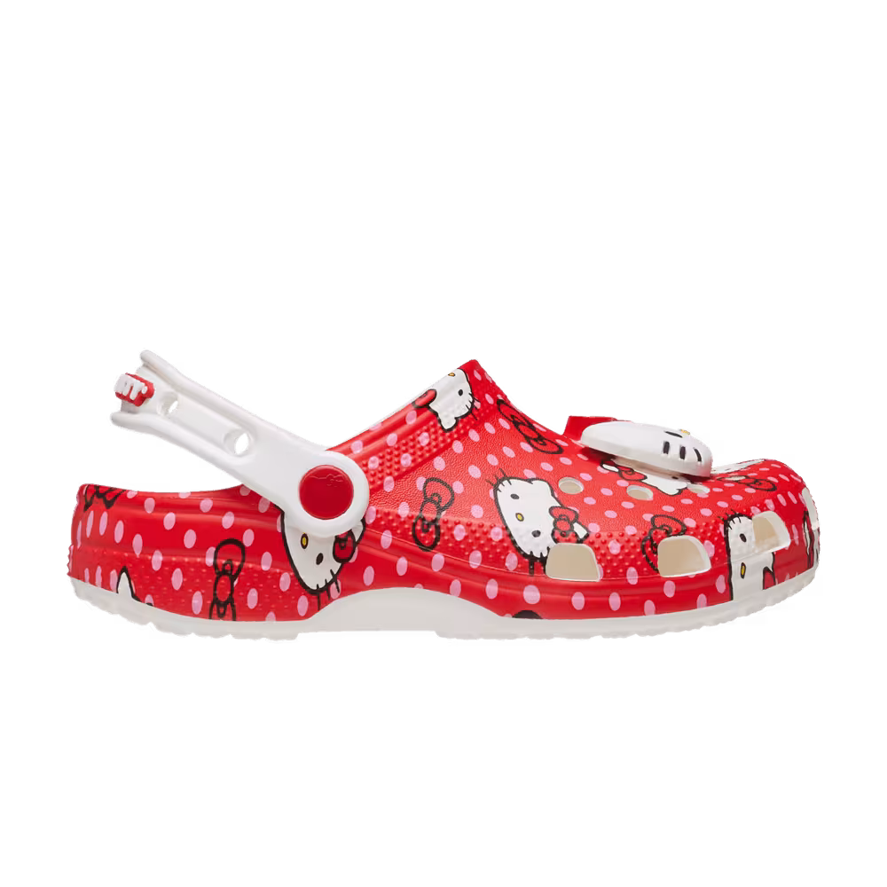 Crocs Hello Kitty x Classic Clog Toddler Red Polka Dots