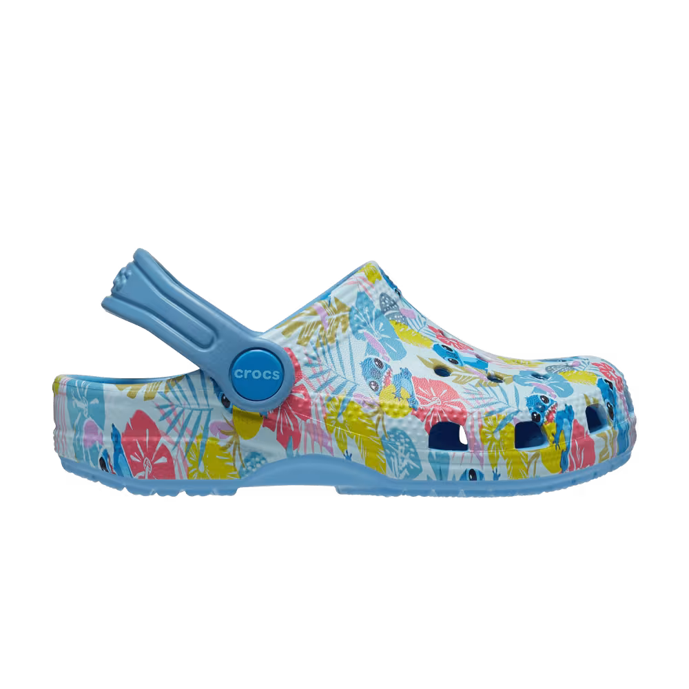 Disney x Crocs Classic Clog Toddler Stitch Hawaiian Print