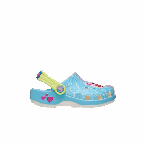 Crocs Peppa Pig x Classic Clog Toddler 'Blue Pink Gradient'